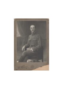 Herman Baron en la Primera Guerra Mundial, con su uniforme del Ejército Alemán.
