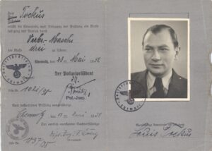Carnet para conducir de Louis Tockus, Chemnitz (Alemania), 1938. (I)