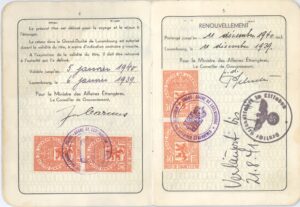 Pasaporte que usó Betti (Lotti) para emigrar de Alemania, 1939. (II)