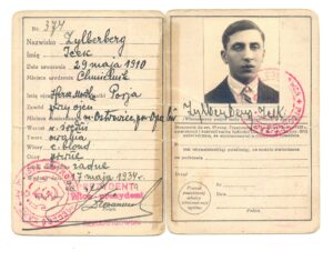 Carnet de Identidad de Icek Zylberberg, nacido el 29 de mayo de 1910, en Chmielnik, hijo de Herz Mordka y Poria. Reside en Ostrowiec. Emitido el 17 de mayo de 1934. (II)