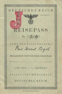 Pasaporte de Pablo (Paul) Vogel