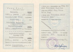Certificado de Matrimonio de Ernesto Yung y Magdalena Friedmann (II)