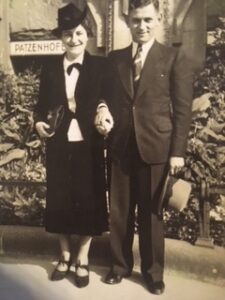 Manfredo Engel y su esposa Hildegard Rohrstock, en Alemania antes de la guerra.