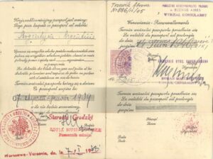 Pasaporte Polaco de Abraham Tzrewik (V).