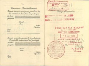 Pasaporte Polaco de Abraham Tzrewik (VI).