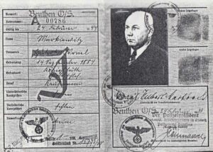 Cédula de Identidad Alemana de Hubert Markiewitz.
