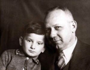 Hubert Markiewitz y su hijo Klaus (Nicolás), en Alemania.