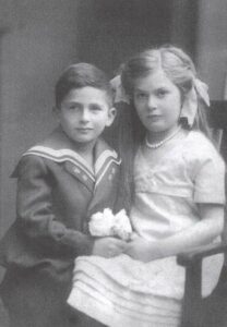 Lilly Silberstein y hermano Hans, Alemania, 1912