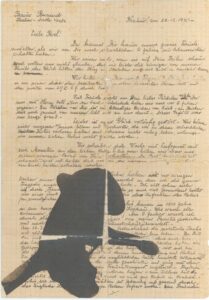 Carta escrita por Bernardo y Fryda a un familiar en Londres después del término de la guerra, pidiendo ayuda con la búsqueda de su hijo Raul (Rolek), 22 de diciembre de 1945. (I)