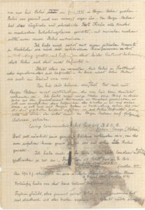 Carta escrita por Bernardo y Fryda a un familiar en Londres después del término de la guerra, pidiendo ayuda con la búsqueda de su hijo Raul (Rolek), 22 de diciembre de 1945. (II)