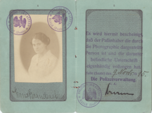 Pasaporte Erna Reichmann