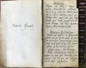 Cuaderno de recetas de cocina de Klara Baruch