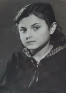La pequeña Zuzana Hartmann, hija de Herman y Sara, quien fue asesinada en la Shoá.